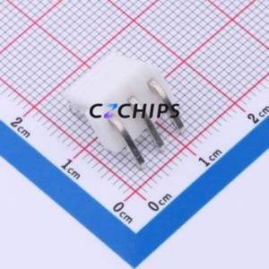 HDGC3963WR-3P Wire-to-Board Pin Header Bent Lead Through Hole,P=3.96mm Connector 1x3P 3.96mm Right Angle Insert VH - Product Image 2