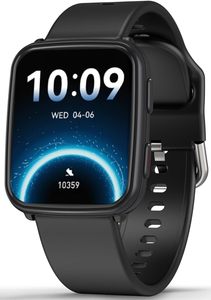 Montre connectée 1,83 pouces avec écran AMOLED, appels, étanche IP68, écran tactile, tracker d'activité pour hommes et femmes - Product Image 1