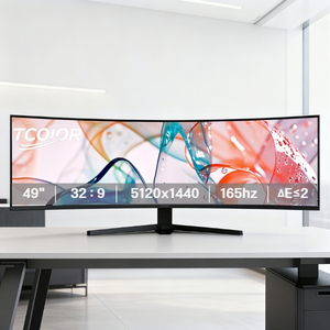 Màn hình cong 49 inch siêu rộng, tỷ lệ khung hình 32:9, độ phân giải 5120x1440, màn hình máy tính 165hz dành cho chơi game, dùng làm màn hình giao dịch - Product Image 1