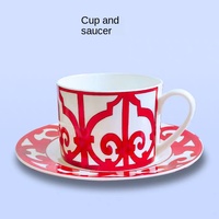 Ensemble tasse et soucoupe à café de style européen haut de gamme, motif cheval, en céramique, tasse à thé en porcelaine fine, origine Chine, service à thé occidental