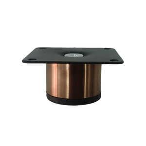 Luye Hardware Stainless Steel <b>Furniture</b> <b>Legs</b> Rose <b>Gold</b> 3 Cm Height Pipe Diameter 3.8 Cm For Sofas Tables Cabinets - Product Image 1