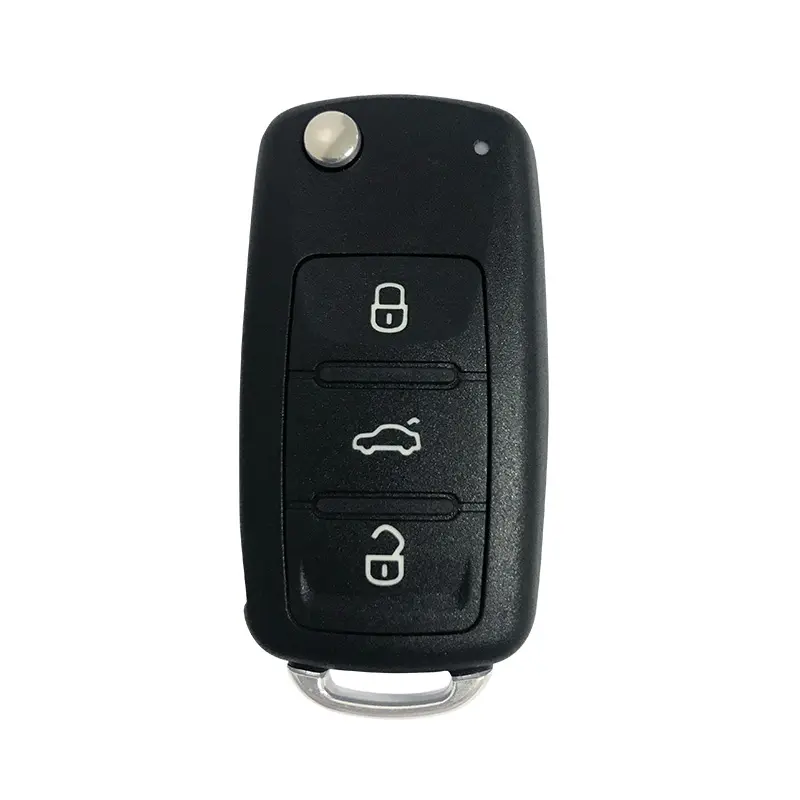 QN-RS377X 434.425MHz 3 Pulsante di Vibrazione Auto Smart Key Copertura Shell Fob custom Car key fob Per Volkswagen