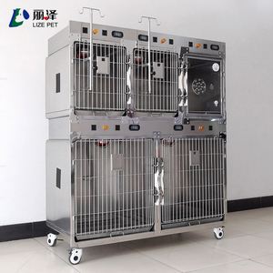 Lámpara calentada de acero inoxidable LIZE, jaula <span class=keywords><strong>veterinaria</strong></span> a la venta, casa transpirable para mascotas, Jaula de madera para conejos, jaulas para animales pequeños, 1 Uds. - Product Image 4