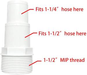 Adaptateur pour tuyau combiné de remplacement, économique, pour écumeur à bouche large et alimentation de chlore, livraison directe depuis l'usine, - Product Image 2