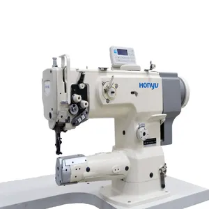 China Brand Honyu HY-1341B-7 Direct Drive Cylinder Bed Single Needle Compound Feed Sewing Machine for Leather Heavy Fabric