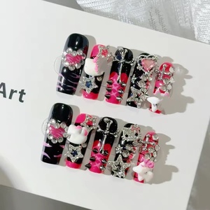 <span class=keywords><strong>Uñas</strong></span> Acrílicas <span class=keywords><strong>Largas</strong></span> Hechas a Mano al por Mayor, Diseño 3D <span class=keywords><strong>de</strong></span> <span class=keywords><strong>Hello</strong></span> <span class=keywords><strong>Kitty</strong></span>, Cobertura Completa, <span class=keywords><strong>Uñas</strong></span> Artificiales Personalizadas, Estilo Stiletto, Mariposa - Product Image 5
