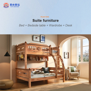 Cama Alta Individual Moderna 2025 Venta al por Mayor de Fábrica Hecha de Madera Duradera Oferta Especial Litera para Niños Muebles de Dormitorio Modernos - Product Image 2