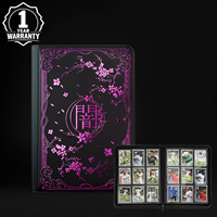 Album de cartes à collectionner en cuir PU haut de gamme, fermeture éclair, 9 pochettes, capacité 360/540, classeur premium pour cartes TCG, MTG, PKM, cartes sportives