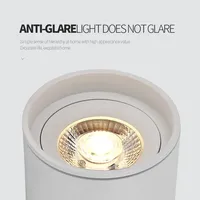 Spot LED encastré en aluminium, 110-240V, angle réglable, anti-éblouissement, pour plafond, maison, balcon, salon