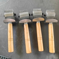 Benutzer definierte Hand Push Typ Spiked Needle Roller Punch Stahl Pin Roller Perforier walze