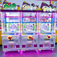 Machine distributrice de balles porte-bonheur à monnayeur avec lumières LED colorées pour centre de jeux