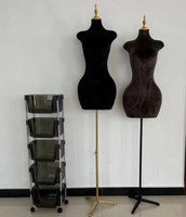 Mannequin de couture en tissu pour femme, forme rigide, torse féminin, forme de robe réglable, mannequins féminins, corps féminin
