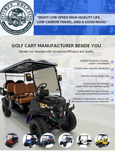 Voiturette de golf électrique BFF Kepler, livraison directe usine Chine, 6 places, rehaussée, pneus tout-terrain 14 pouces, homologuée route, autonomie 70-90 km, vitesse 50-70 km/h, 48V - Product Image 5