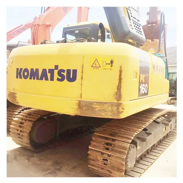 Komatsu PC160 de segunda mano, máquina de excavación de excavadora japonesa usada/excavadora usada de 16 toneladas a la venta, PC 160-7 de 160 a 2017