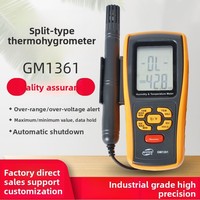 Non-contact GM1361 Industrial-grade Temperature Humidity Meter LED Display 0.1C Resolution Plastic Housing OEM/ODM