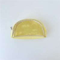 Pochette à fermeture éclair transparente en PVC pour étudiants, motif dessin animé mignon et créatif, étanche, pour cosmétiques de voyage