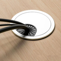 Cache-câble de bureau moderne de haute qualité en alliage de zinc 80 mm, passe-câble durable pour chambre, hôtel, hôpital