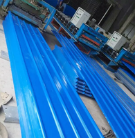 Tôle de Toiture Métallique Ondulée Galvanisée Prélaquée en Acier Couleur, Prix de la Tôle de Toiture en Zinc, Livraison en 7 Jours, 1 Tonne
