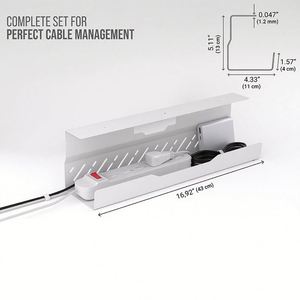 Organisateur de câbles adhésif intelligent pour téléphone, support de rangement sous le bureau, attache de câble de charge plate en métal, support de lampe, organisateur de fils - Product Image 6