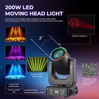 Lumière de scène LED Beam 250W Ring 18 Prisms Lyre Spot Moving Head Light 15 Gobos DMX Rotating Effect RGBW Dj Stage Light Disco Party