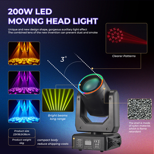Luz Móvil de Cabeza con Efecto de Rotación <span class=keywords><strong>DMX</strong></span>, 250W, LED Beam, Anillo de 18 Prismas, Lyre Spot, 15 Gobos, RGBW, para DJ, Escenario, Discoteca, Fiesta - Product Image 3