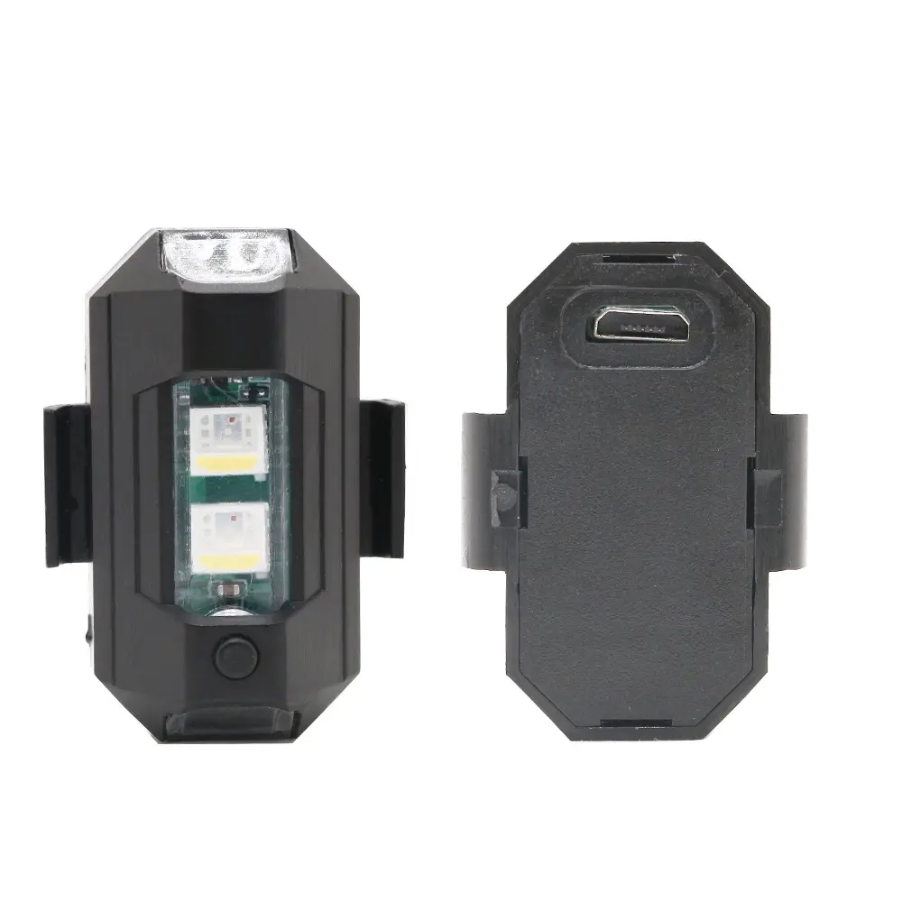 Auto Accessories Usb Mini Universal Led Motorcycle Rear Tail Strobe Light Drone Led Warning Lights Laser Fog Lamp