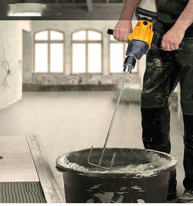 Mélangeur à main à vitesse réglable mélangeur Portable pour poudre de peinture de ciment à la chaux perceuse d'avion de mélange <span class=keywords><strong>électrique</strong></span> - Product Image 2