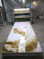 Panneau MDF UV de haute qualité longueur personnalisée feuille de marbre PVC brillant élevé usine du Shandong 2mm 3mm 4mm épaisseur panneaux muraux planches