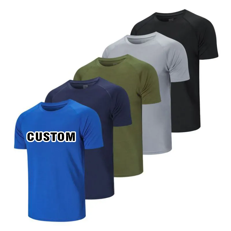 Camiseta de compressão para treino muscular, roupa esportiva personalizada para academia, roupas esportivas ativas de secagem rápida, roupa de ginástica para homens