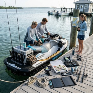 เจ็ทสกี BRP 4 จังหวะ 3 สูบ 3 ที่นั่ง Sea Doo 130 แรงม้า ระบบเบรกอิเล็กทรอนิกส์ IBR FishPro Scout 130 มาตรวัดความเร็ว กีฬาทางน้ำ - Product Image 2