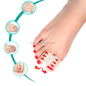 Séparateur d'orteils Double trou pouce Valgus gros os du pied chevauchant les orthèses pour hommes et femmes Gel séparateur d'orteils - Product Image 4