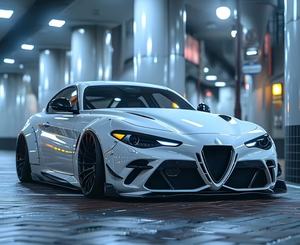 Kit de Carrocería Gran Envolvente Para <span class=keywords><strong>Alfa</strong></span> Romeo Giulia GTAM2 Con Parachoques Delantero y Trasero, Spoilers Laterales, Difusor y Alerón - Product Image 3