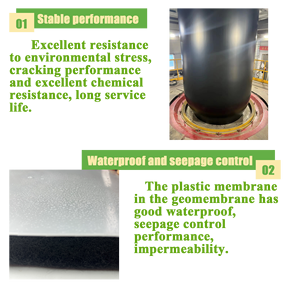 0.15mm plastique Pvc géomembrane taille système bâche enduit de <span class=keywords><strong>caoutchouc</strong></span> réservoir de pisciculture - Product Image 4