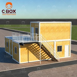 Cbox Luxury Prefab Modular Hotel Mobile Office Sandwich Panel Quick Assemble Dormitory Tiny Home Detachable Container House - Product Image 1