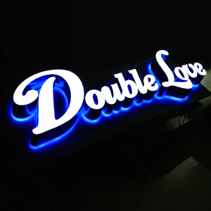 Custom Frontlit and Backlit <b>Sign</b> Acrylic Stainless Steel LED Illuminated Logo <b>Sign</b> for Shop Store - Product Image 3