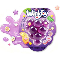 Bonbons Géants Gommeux à Peler Saveur Raisin, Vente Directe Usine, 135g, Grande Taille, Vente en Gros, Marque Privée, OEM, ODM, Bonbons Gommeux Géants