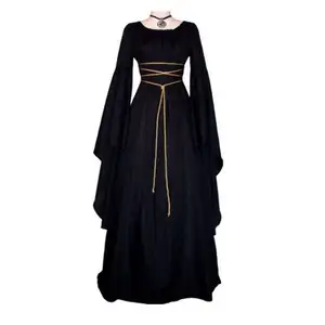 新维多利亚中世纪服装万圣节女性服装中世纪角色扮演吸血鬼魔鬼新娘派对宫廷嘉年华服装