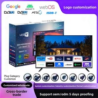 Téléviseur intelligent Android 4K LED ultra-fin de 100, 85, 75, 65 pouces, design sans bordure, prix d'usine OEM ODM, vente en gros