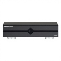 Penguat Audio Rumah HiFi Queenway N18 N18pro dengan Antarmuka Ethernet Adaptif SFP+10M/100M/1000M, Jam 10Mhz, Aluminium, 2.0 Saluran