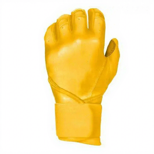 Guantes de Béisbol de Cuero de Alta Calidad con Bate de Bambú, Color y Logotipo Personalizables, Diseño Transpirable para Uso Profesional - Product Image 1