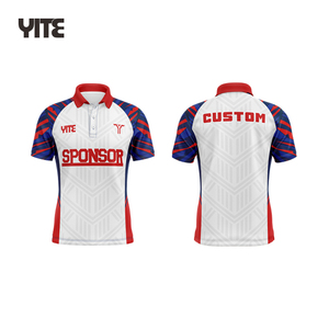 Custom Logo Men's 100% Polyester Sportswear Uniform High Quality Embroidery Golf Polo Shirt
