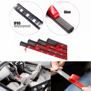 Luz LED RGB para <span class=keywords><strong>Debajo</strong></span> <span class=keywords><strong>del</strong></span> Asiento <span class=keywords><strong>del</strong></span> Coche, Lámpara de Ambiente Interior con 48 LED y Aplicación para Tira de <span class=keywords><strong>Luces</strong></span> Decorativas Interiores - Product Image 4