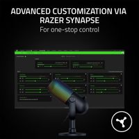 Razer Seiren V3 Chroma Mikrofon USB RGB Profesional Supercardioid dengan Sensor Tap-to-Mute untuk Streaming, Gaming, dan Podcast