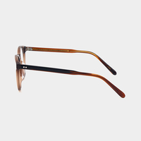 Lunettes optiques rondes rétro en acétate, montures classiques en écaille de tortue transparentes, lunettes de haute qualité, logo personnalisé, hommes femmes