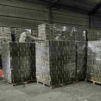Charbon de bois en briquettes carrées de sciure de bois A pour chicha, narguilé, barbecue, vente en gros, conteneur 40HQ