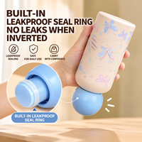 Bouteille d'eau isotherme pour enfants en acier inoxydable 304 personnalisée, mini thermos portable pour étudiants avec couvercle sphérique