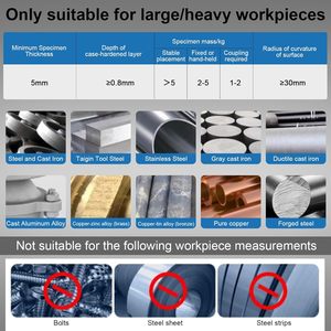 Kit <span class=keywords><strong>de</strong></span> Probador <span class=keywords><strong>de</strong></span> <span class=keywords><strong>Dureza</strong></span> Portátil Helivivfy con Bloque <span class=keywords><strong>de</strong></span> Prueba Tipo Lápiz, Medidor <span class=keywords><strong>de</strong></span> <span class=keywords><strong>Dureza</strong></span> Rockwell/HL - Product Image 6