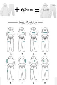 Felpe con Logo personalizzato da <span class=keywords><strong>uomo</strong></span> di alta qualità felpe con tasche da ginnastica Set di <span class=keywords><strong>pantaloni</strong></span> da ginnastica felpe Casual stampate a maglia tuta da Jogging - Product Image 4