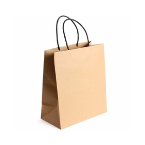 Bolsa de Papel Kraft Reciclable Ecológica con Logotipo Personalizado, Estilo Clásico, Precio Económico, Duradera, para Llevar Compras, Impresión Flexográfica - Product Image 1
