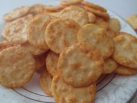 Craquelé de riz doux croustillant de riz au jasmin, Biscuits de saveur de riz rôti naturel